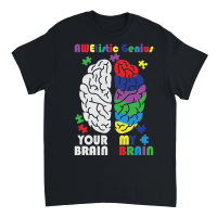 Product Autism Awareness Awetistic Genius Brain Unisex T-Shirt