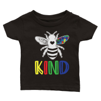 Product Autism Awareness Bee Kind Puzzle Classic Baby Crewneck T-shirt