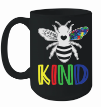 Product Autism Awareness Bee Kind Puzzle Mug