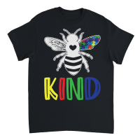 Product Autism Awareness Bee Kind Puzzle Unisex T-Shirt