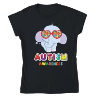 Product Autism Awareness Baby Elephant Classic Womens Crewneck T-shirt