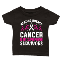 Product Beating breast cancer is my superpower survivors Classic Baby Crewneck T-shirt
