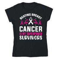 Product Beating breast cancer is my superpower survivors Classic Womens Crewneck T-shirt