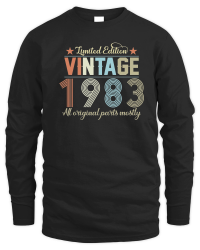 Product Birthday   Limited Edition Vintage 1983 Unisex Sweatshirt