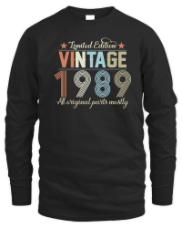 Product Birthday   Limited Edition Vintage 1989 Unisex Sweatshirt