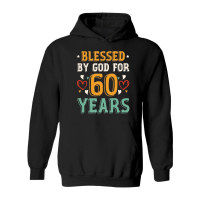 Product Blessed By God For 60 Years Birthday Hoodie