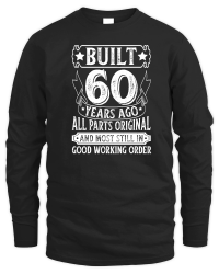 Product Built 60 Years Ago All Parts Original Birthday Unisex Sweatshirt