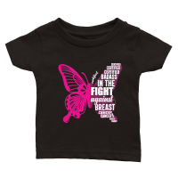 Product Certified badass in the fight against breast cancer Classic Baby Crewneck T-shirt