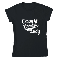 Product Crazy Chicken Lady Classic Womens Crewneck T-shirt