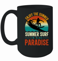 Product Enjoy The Summer Summer Surf in Blue Paradise Mug