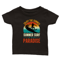 Product Enjoy The Summer Summer Surf in Blue Paradise Classic Baby Crewneck T-shirt