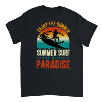 Product Enjoy The Summer Summer Surf in Blue Paradise Unisex T-Shirt