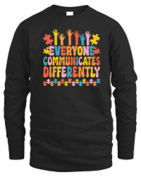 Product Everyone Communicates Autism Unisex Sweatshirt