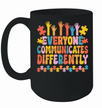 Product Everyone Communicates Autism Mug