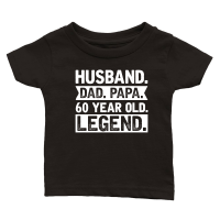 Product Fathers Day Husband Dad Papa 60 Year Old Legend   60th birthday Classic Baby Crewneck T-shirt