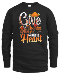 Product give thanks with grateful heart Unisex Sweatshirt
