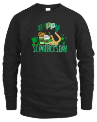 Product Happy ST.Patricks Day Shamrock Irish Coffee Mug T shirt Design Unisex Sweatshirt