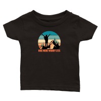Product Hiking   Hike more worry less Classic Baby Crewneck T-shirt