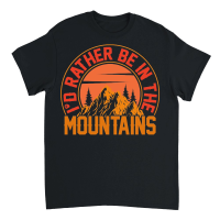 Product Hiking   Id rather be in the Unisex T-Shirt