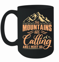 Product Hiking   The Mountains are calling Adventure Mug