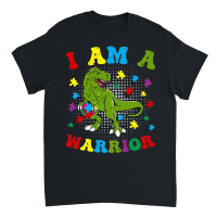 Product I Am a Warrior T Rex Dinosaur Autism A warrior Unisex T-Shirt