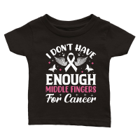Product I don't have enough middle fingers for cancer Classic Baby Crewneck T-shirt