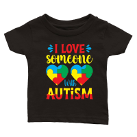 Product i love someone with autism Classic Baby Crewneck T-shirt