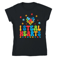 Product I Steal Hearts Autism Classic Womens Crewneck T-shirt