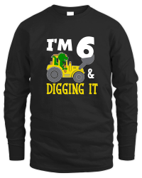Product I'm 6 & Digging It 6th Birthday Dinosaur Unisex Sweatshirt