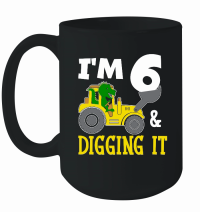 Product I'm 6 & Digging It 6th Birthday Dinosaur Mug