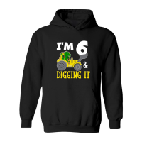 Product I'm 6 & Digging It 6th Birthday Dinosaur Hoodie