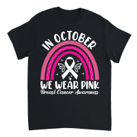 Product In October We Wear Pink Breast cancer Awareness Unisex T-Shirt