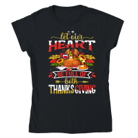 Product let our heart be full of both thanksgiving Classic Womens Crewneck T-shirt
