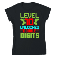 Product Level 10 Unlocked Double Digits Classic Womens Crewneck T-shirt