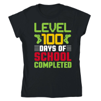 Product Level 100 Days Of School Completed Classic Womens Crewneck T-shirt