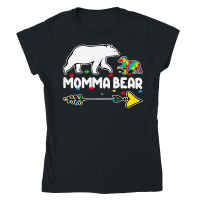 Product mother day   Momma Bear Autism Awareness Autistic Classic Womens Crewneck T-shirt