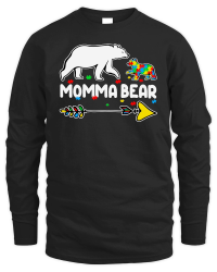 Product mother day   Momma Bear Autism Awareness Autistic Unisex Sweatshirt