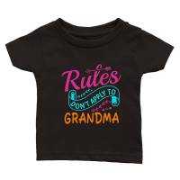 Product mother day   Rules Do not Apply to Grandma Classic Baby Crewneck T-shirt