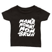 Product mother day  I'm A Mom Grandma Great Nothing Scares Me 1 Classic Baby Crewneck T-shirt