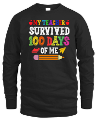 Product My Teacher Survived 100 Days Of Me Unisex Sweatshirt