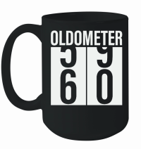 Product Oldometer Odometer Funny 60th Birthday Mug