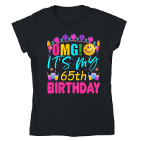 Product OMG! Its My 65th Birthday Classic Womens Crewneck T-shirt