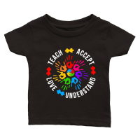 Product Teach Accept Understand Love Autism Classic Baby Crewneck T-shirt
