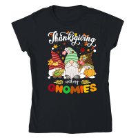 Product thanksgiving with my gnomies Classic Womens Crewneck T-shirt