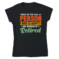 Product Who is Happy on Mondays Retired Classic Womens Crewneck T-shirt