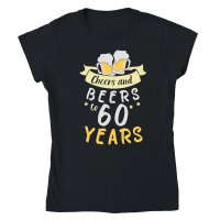 Product 60 and Fabulous 60th Birthday Classic Womens Crewneck T-shirt