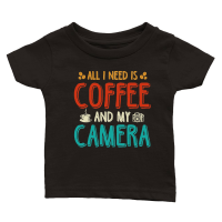Product All I Need Is Coffee And My Camera Classic Baby Crewneck T-shirt