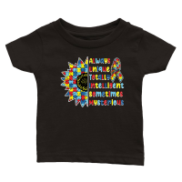 Product Autism   Always Unique Totally Intelligent Sometimes Mysterious Classic Baby Crewneck T-shirt