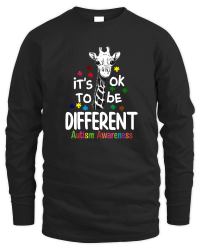 Product Autism   Cute Giraffe Animals Be Differents Unisex Sweatshirt