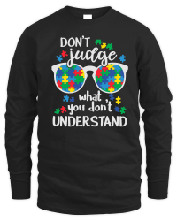 Product Autism Awareness Autistic Kids Glasses Unisex Sweatshirt